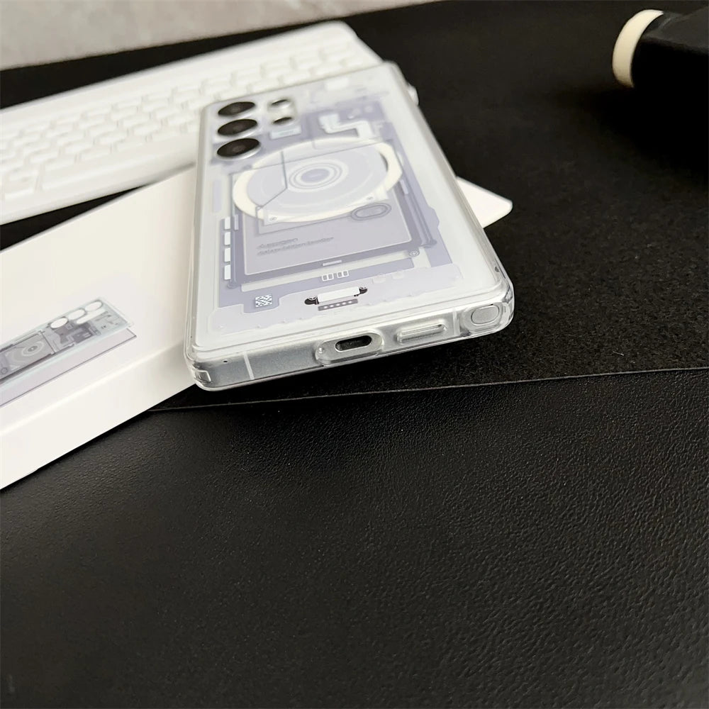 Spigen Ultra Hybrid Magfit Zero One Designs Magnetic Case For Samsung Galaxy S25 Ultra S26 S24 S23 S22 Plus For Magsafe Cover