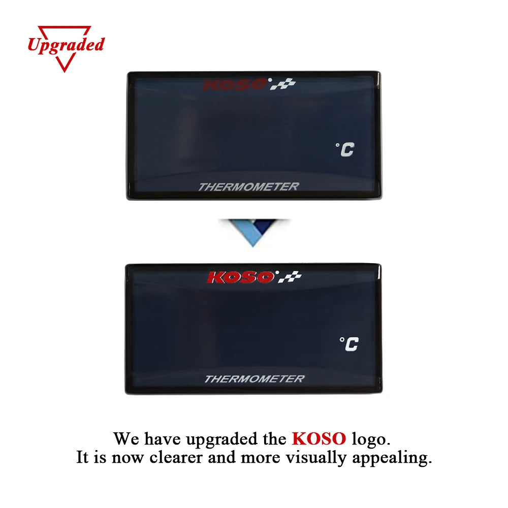 Motorcycle Oil Temperature Gauge Koso Oil Temp LCD Digital Universal Instrument For Yamaha Kawasaki Honda