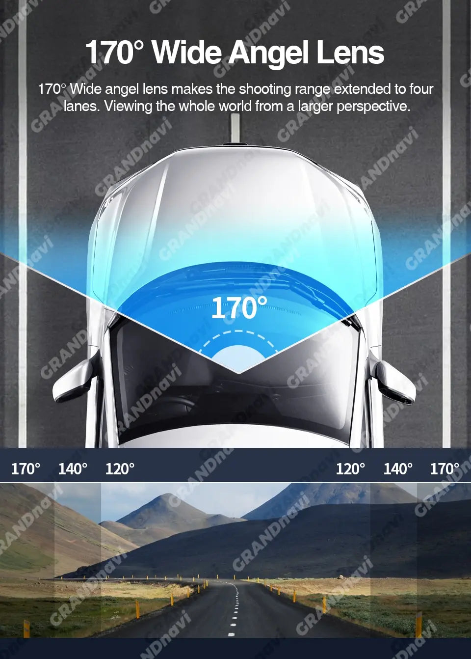 Grandnavi HD Car DVR Dash Cam ADAS Video 720P USB TF Card 16G/32G Auto Recorder for Android Multimedia Player DVD Voice Alarm