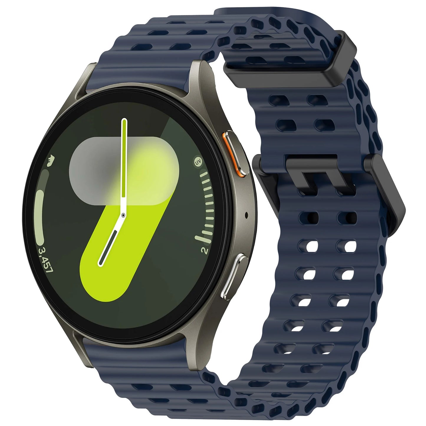 No Gaps Silicone Strap for Samsung Galaxy Watch 7 6 5 4 FE 40mm 44mm/4 6 Classic/5 Pro Sport Bracelet Galaxy Watch 7 Band 44 mm