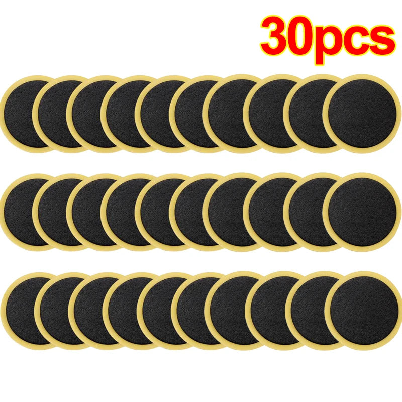 Quick Drying Repair Bike Tools 30/20/10PCS Bicycle Glue-free Tire Patches Tool Quick Repairing Tyre Protection Patch Adhesive