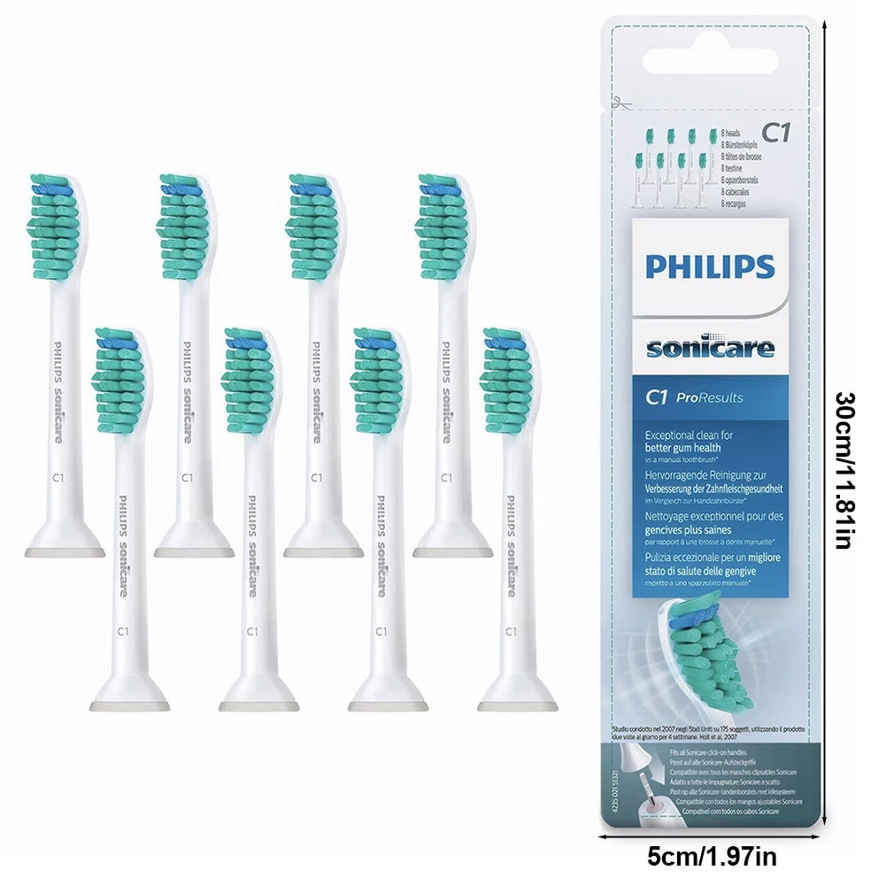 8/16PCS Toothbrush Heads White Toothbrush Brush Head Exceptional Clean for Philips Sonicare C1 Pro Results For Toothbrushes