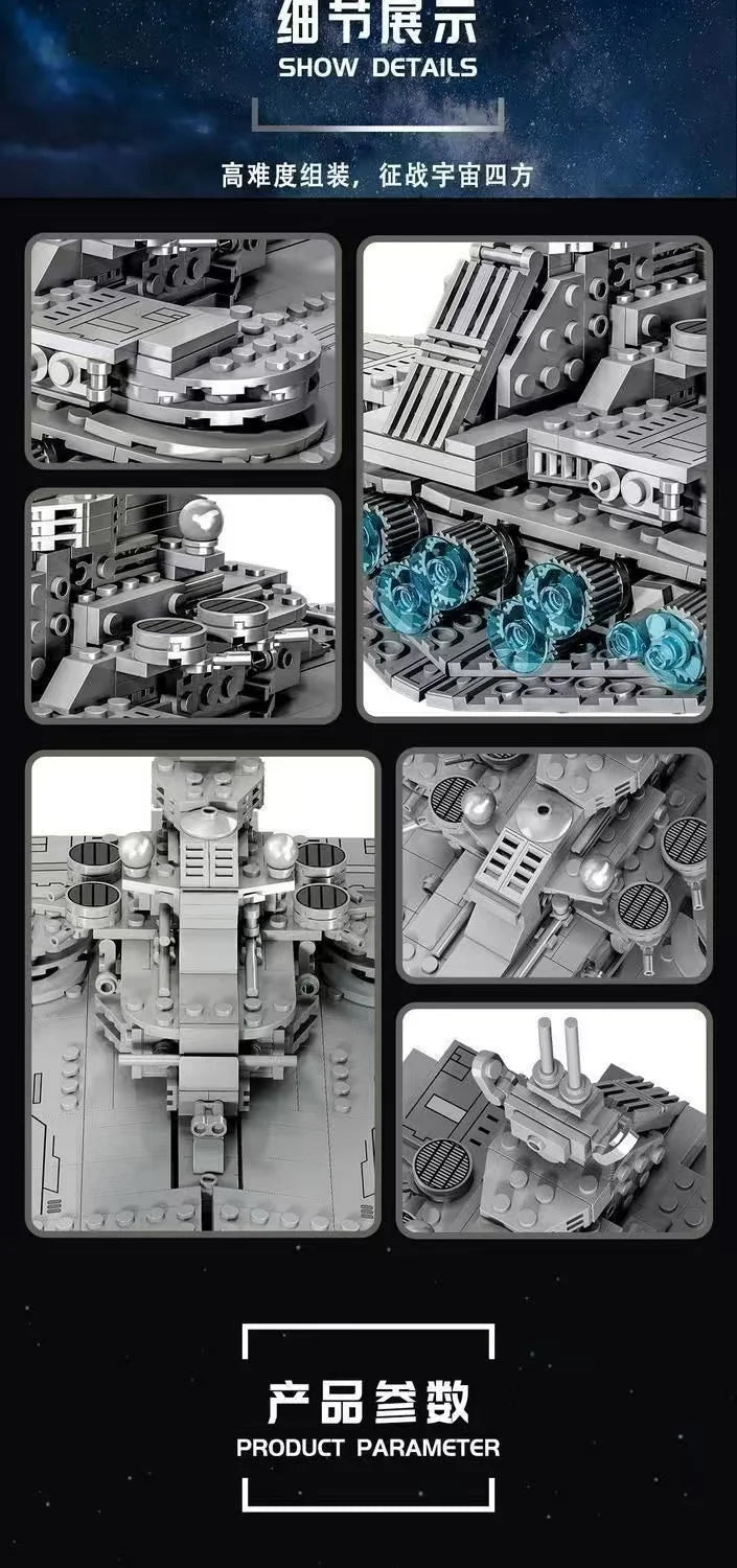 18K Star Destroyer Series K106 Victory Star Destroyer 891 Particle Puzzle Assembling Building Block Model Toy