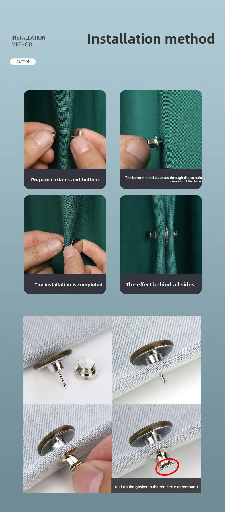Strong Magnetic Clips Grab a Curtain Parts Bedroom Curtains Accessories Flexible Rails for Curtains Curtain Tongs Pin Magnets