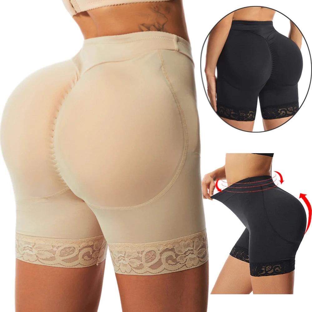 Butt Lifter Shaper Panties Hip Pads Shapewear Push Up Booty Enhancer Control Panties Invisible Underwear Fake Ass For Women