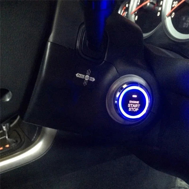 Car alarm with autostart Universal central locking car Remote starter kit Automotive start stop PKE Keyless Start button system