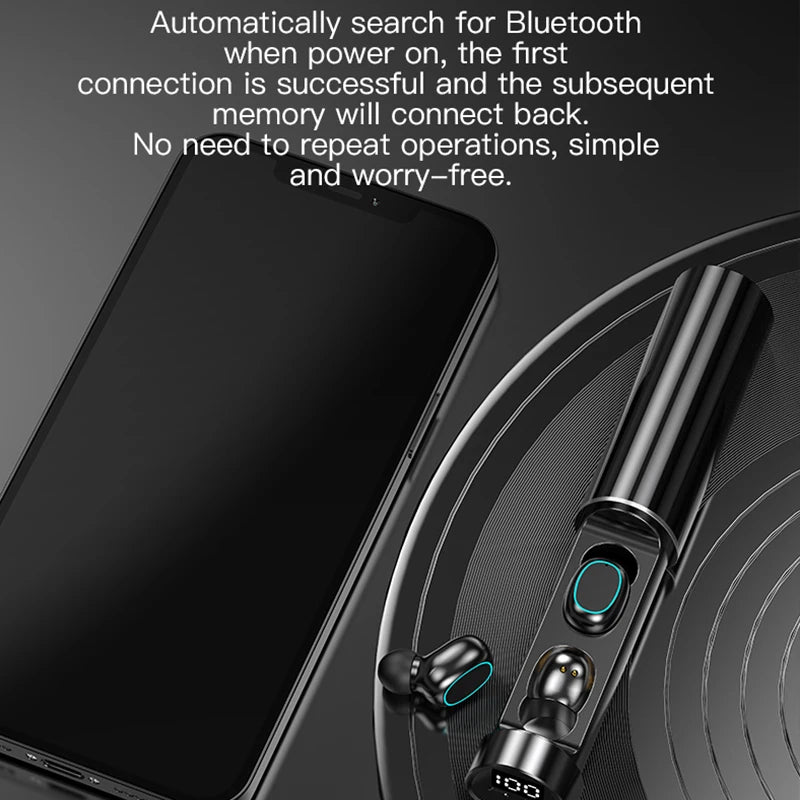 N21 TWS Mini Bluetooth Earphone Outdoor Sports Wireless Headset with Power Display Gaming Wireless Headphone Earbuds with Lights
