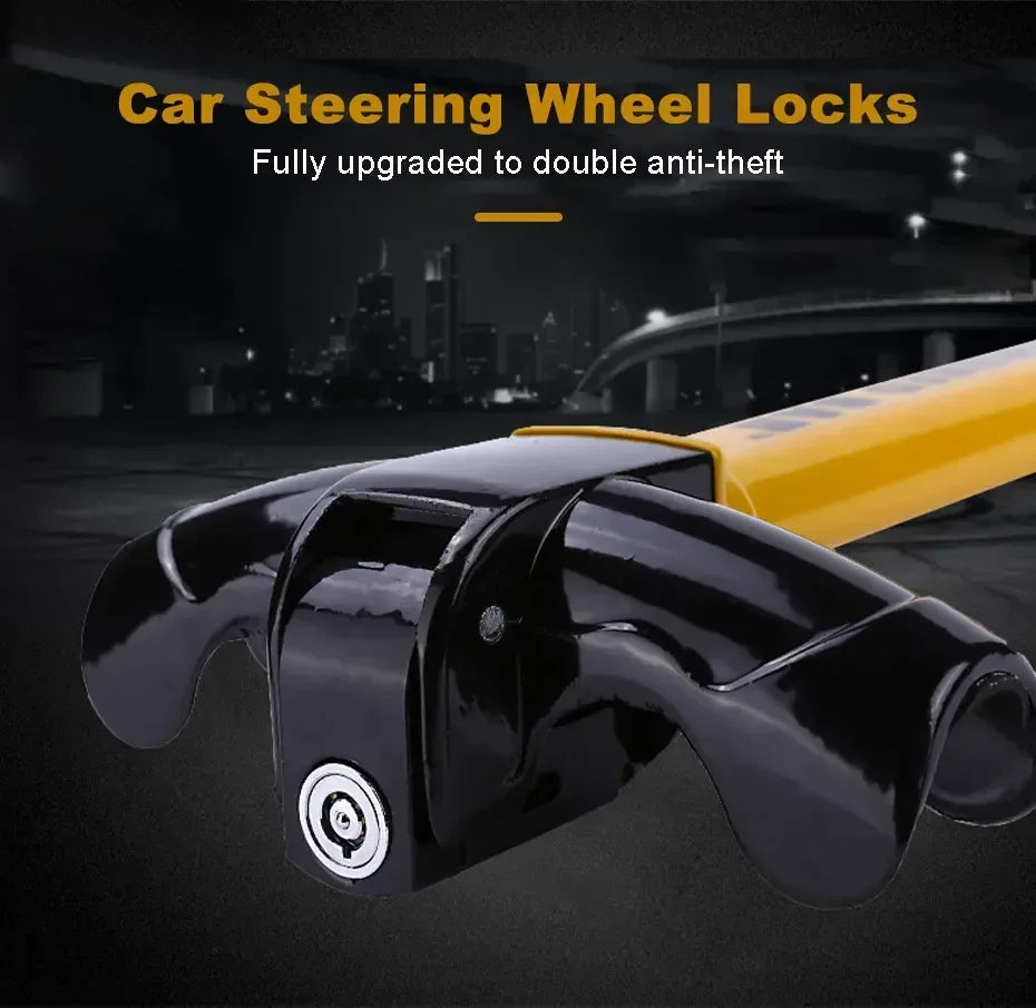 Universal Car Steering Wheel Lock Anti-theft Car Rotary Steering Wheel Lock Enhance Security for Car Van Heavy Duty