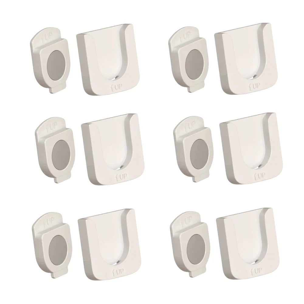 1-10 Pair Strong Magnetic Remote Control Bracket Non Perforated Wall Mounted Air Conditioning Remote Control Rack Storage Hook