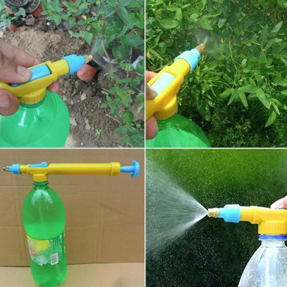 1~10PCS Garden Watering Tool Sprayer Manual High Pressure Air Pump Sprayer Adjustable Drink Bottle Spray Head Nozzle Agriculture