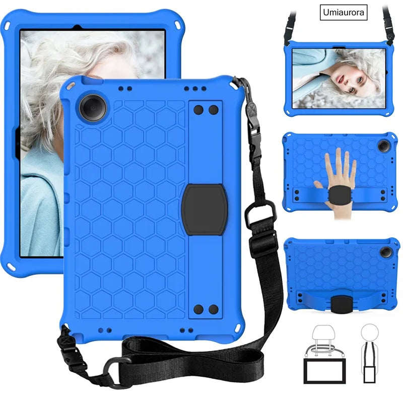 For Samsung Tab S5E S6 Lite 10.4" A7 A8 A9+ A11 Plus SM-X230 SM-X210 X130 T500 T510 Shockproof Stand Strap Tablet Case EVA Funda