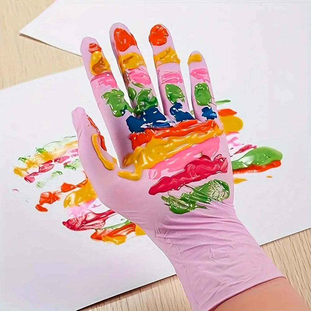 50/20PCS Multifunctional Waterproof, Anti-static, Durable Disposable Nitrile Gloves Suitable for Cooking Food Preparation Tools