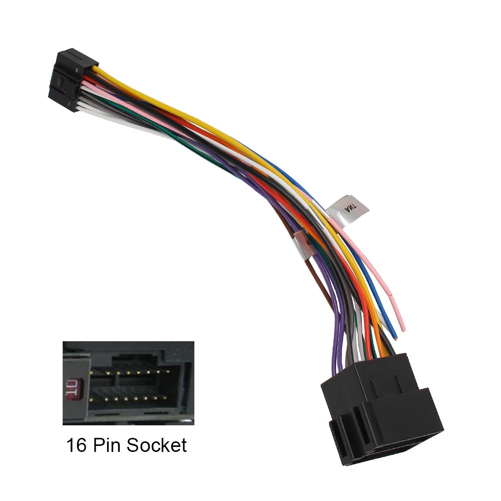 16 Pin Plug Cable ISO Standard Connector Adapter Car Stereo Radio For ALPINE Wire Harness Adaptor Car Wire Cable Adapter