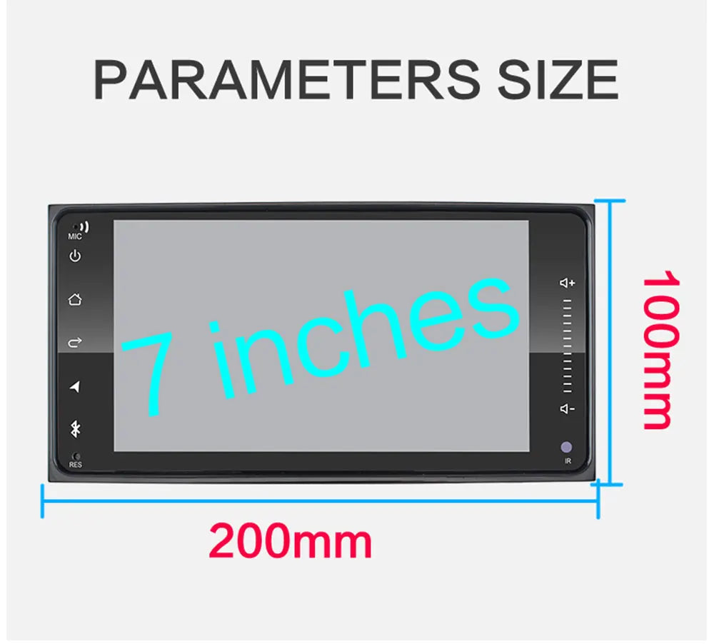 2 din android 10 Universal Car Multimedia Radio Player CarPlay 2Din Stereo For Toyota VIOS CROWN CAMRY HIACE PREVIA COROLLA RAV4