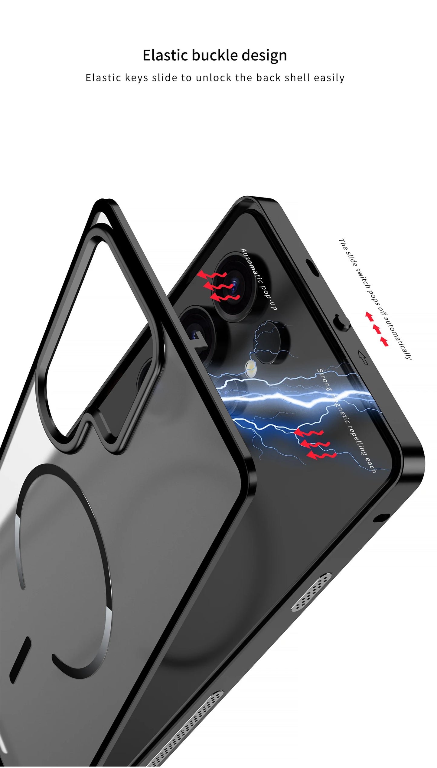 Case for Samsung S25 ULTRA Ultra S24 PLUS S23 Thin Aluminum Alloy Metal Transparent Heat Dissipation Magnetic Back Cover