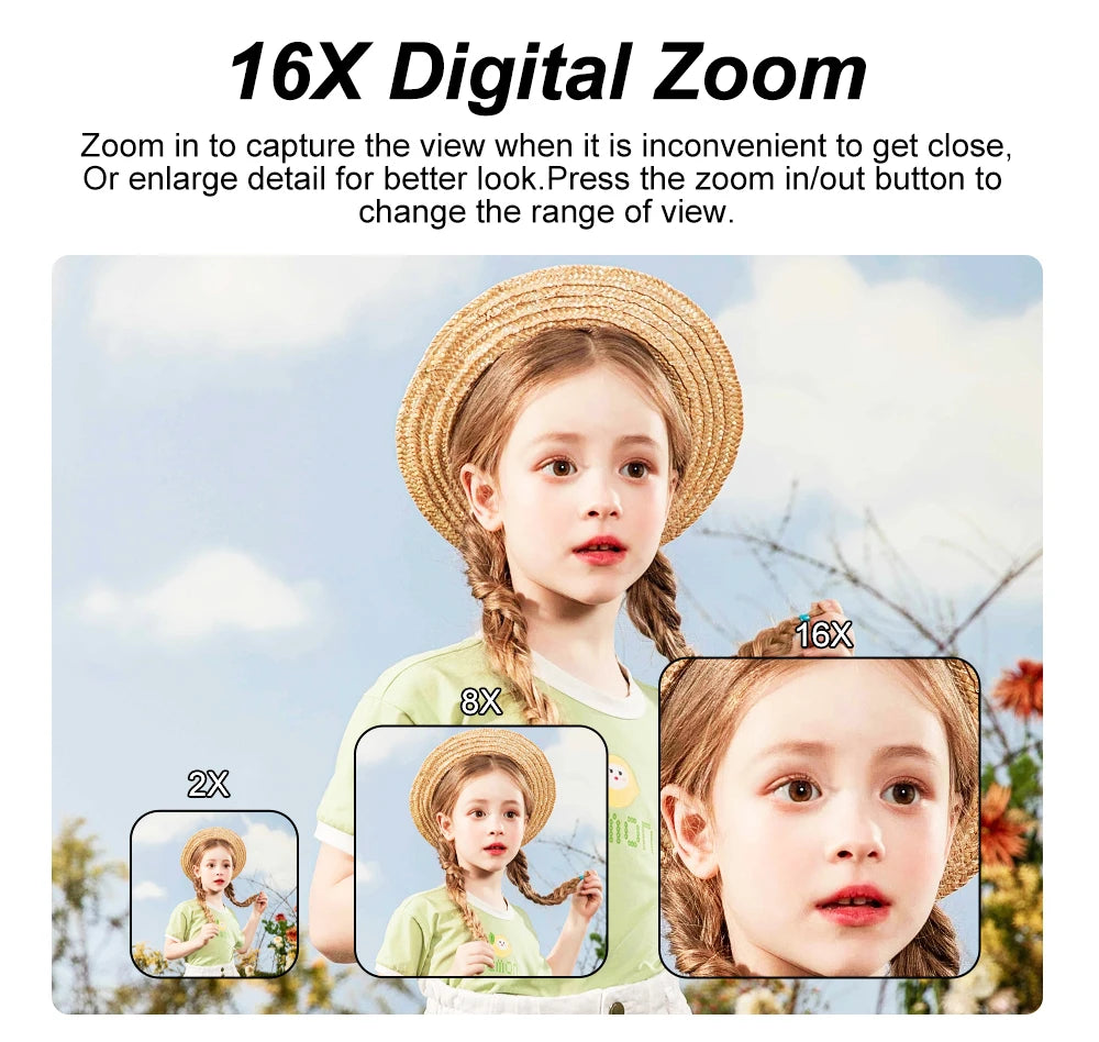 Vintage Digital Camera 16X Digital Zoom 4K WIFI Retro Vlog Recorder YouTube 3.0 "Flip Screen Compact Digital  Photography Camera