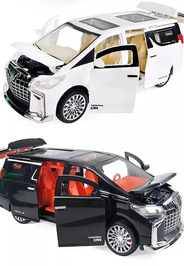 1:32 Children's Inertia Pull-back Car Toy with Lighting Sound Simulation Commercial Car Model Boy Gift Toy Car Kids Holiday Gift