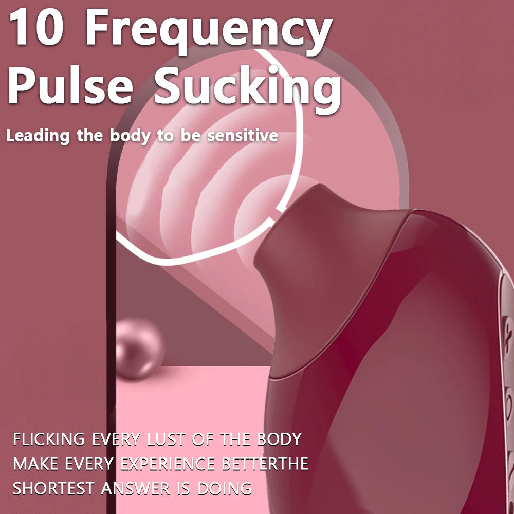 Erotic Sucking Vibrator Clit Sucker Clitoris Stimulation Masturbator 10 Speed Nipple Licking Oral Goods Adult Sex Toys for Woman