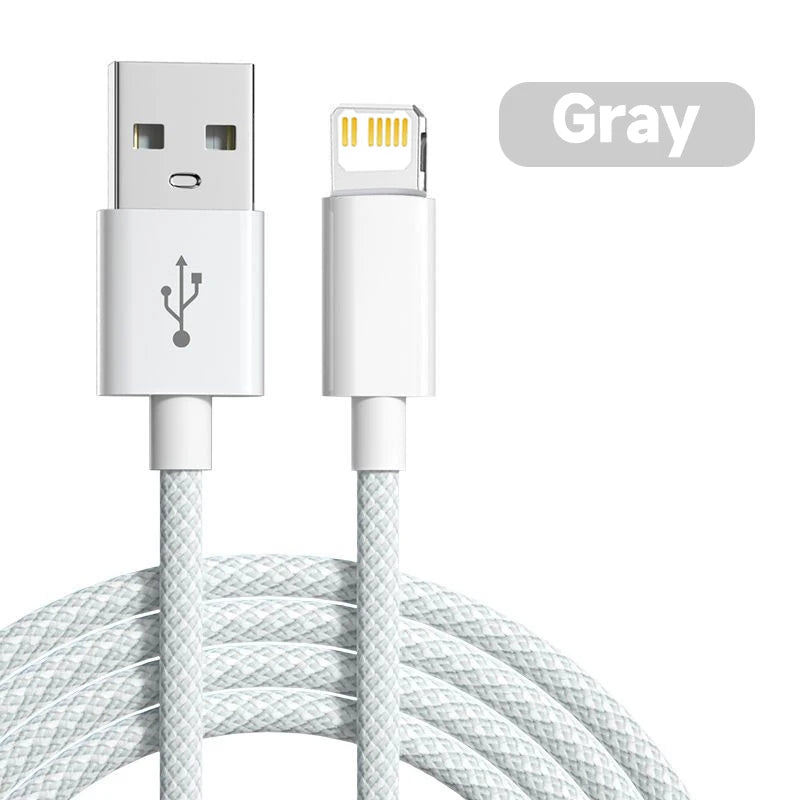 20W PD USB to Lightning Charger Cable for iPhone 14 13 12 11 Pro Max Mini Fast Charge for Apple X XS XR 8 Plus SE Braided Cable