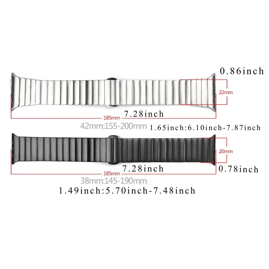 Bracelet Strap For Apple watch Band 40 46 42 44 45 49mm Stainless Steel Wristband For iWatch Series 11/10/9/8/7/6/5/4 SE 3 Ultra