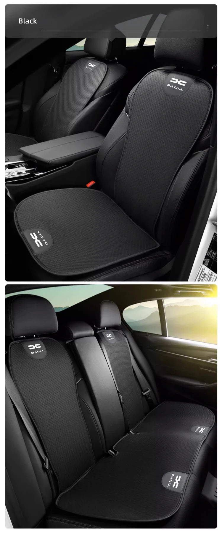Car Ice Silk Seat Cushion Seat Covers For Dacia Duster Logan Spring Sandero Jogger Backrest Mat Rear Seat Cushion Car Interior ﻿