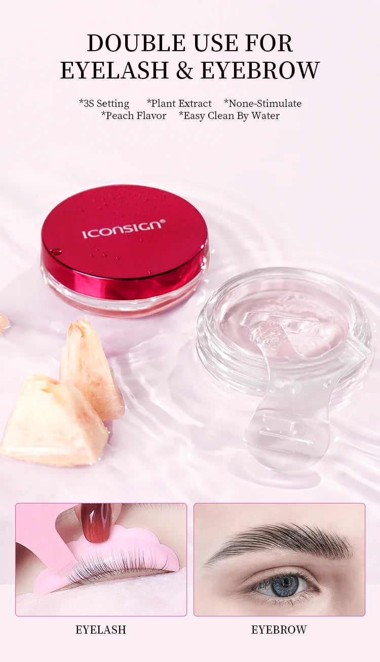 ICONSIGN 4 IN1 Set Lash Lift and Tint Kit Eyelash Lifting Brow Tint Dye Eyes Makeup Tools Patch With Glue Balm