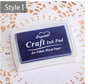 Mr Paper 15 Colors Inkpad Handmade DIY Craft Oil Based Ink Pad for Fabric Wood Paper Scrapbooking Ink pad Finger Painting