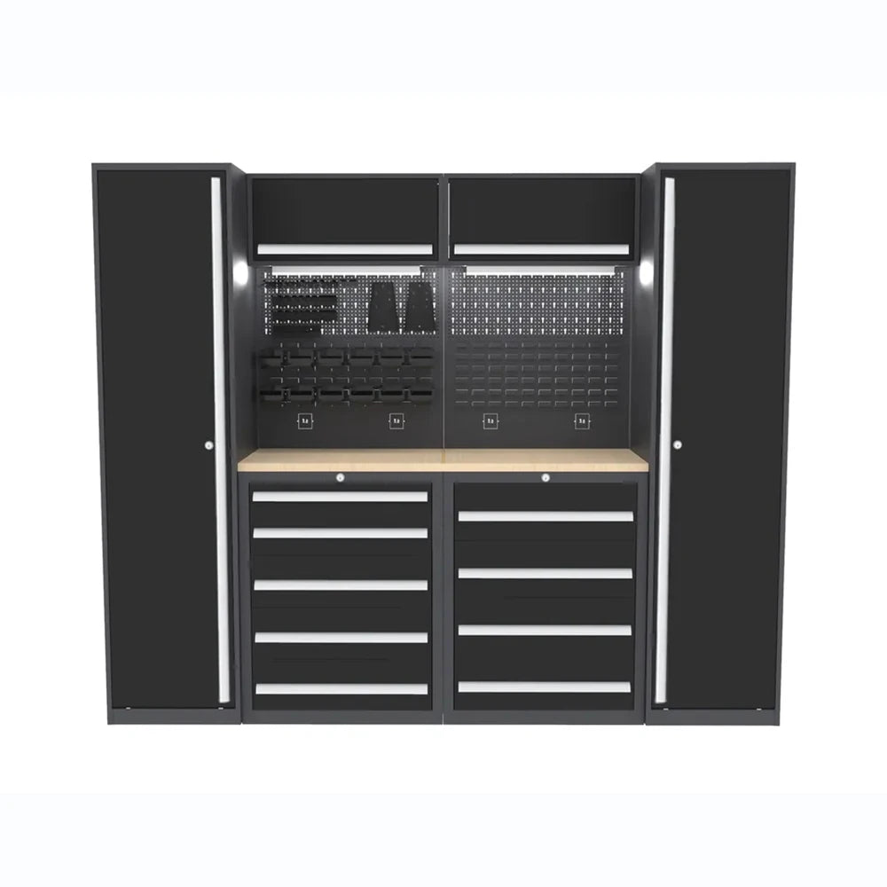 Modular Garage Cabinet Hardware Work Table For Tool Storage