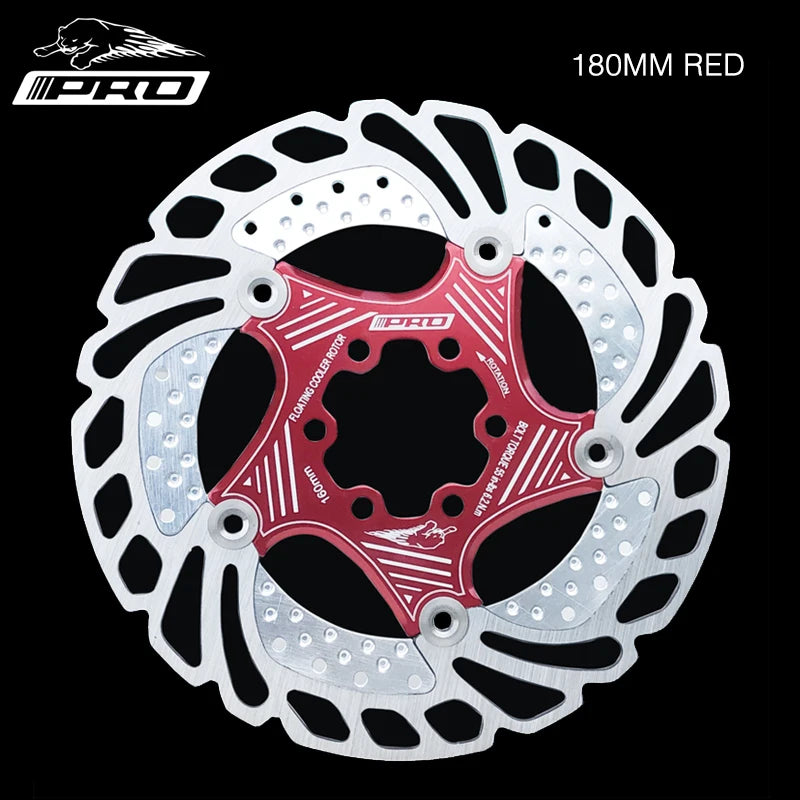 IIIPRO MTB Cooling Disc Brake Heat Dissipation  6 Inch 140/160/180/203mm Rotor Down Hill Floating Bicycle Brake Rotor