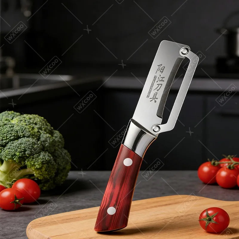 WXCOO MultiFunction Peeler Kitchen Stainless Steel Vegetable Peeler Fruit Knife 2-in-1 Bottle Opener Kitchen-Specific Peeler