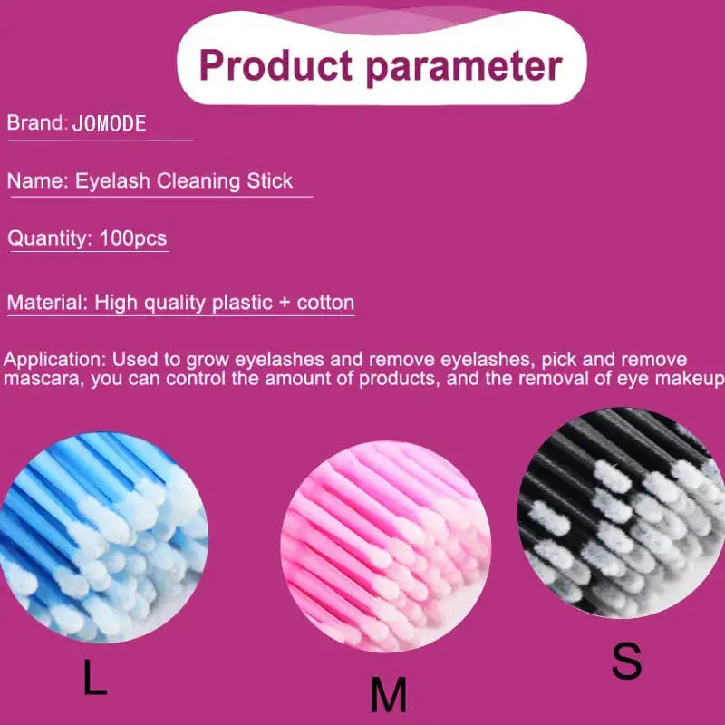 Disposable MicroBrush Eyelashes Extension Individual Lash Removing Swab Micro Brush For Eyelash Extension Tools