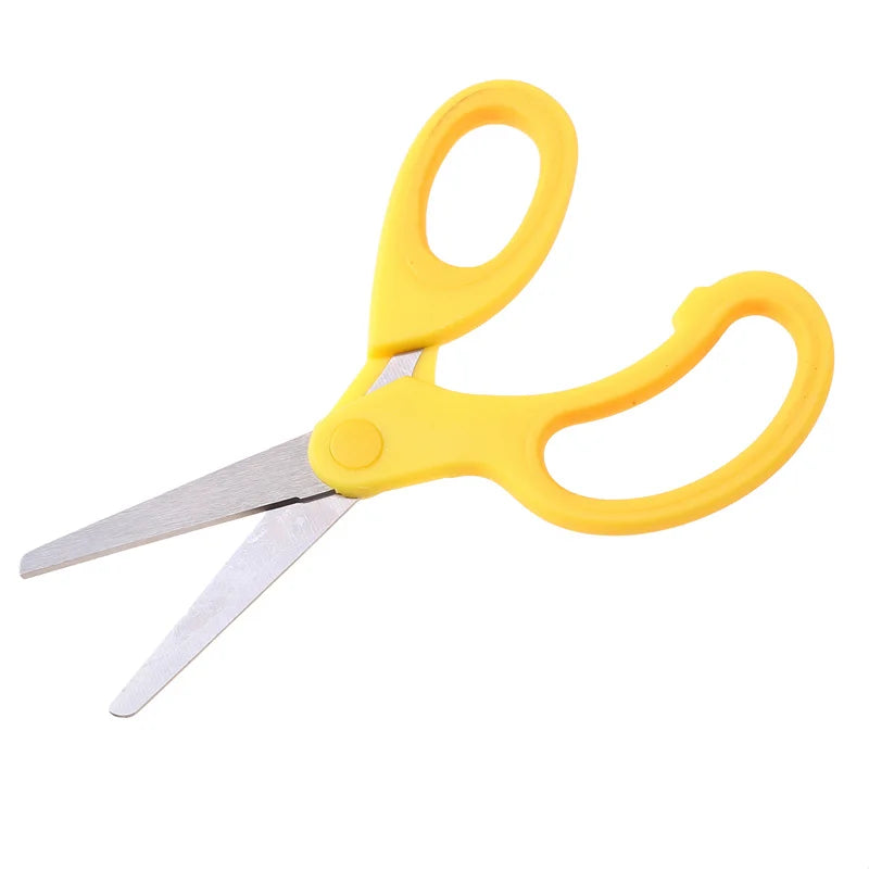 Safty Scissors For Kids Student DIY Paper Children's Left-handed Scissors Scissors With Sleeve Cutting Tool Stationery