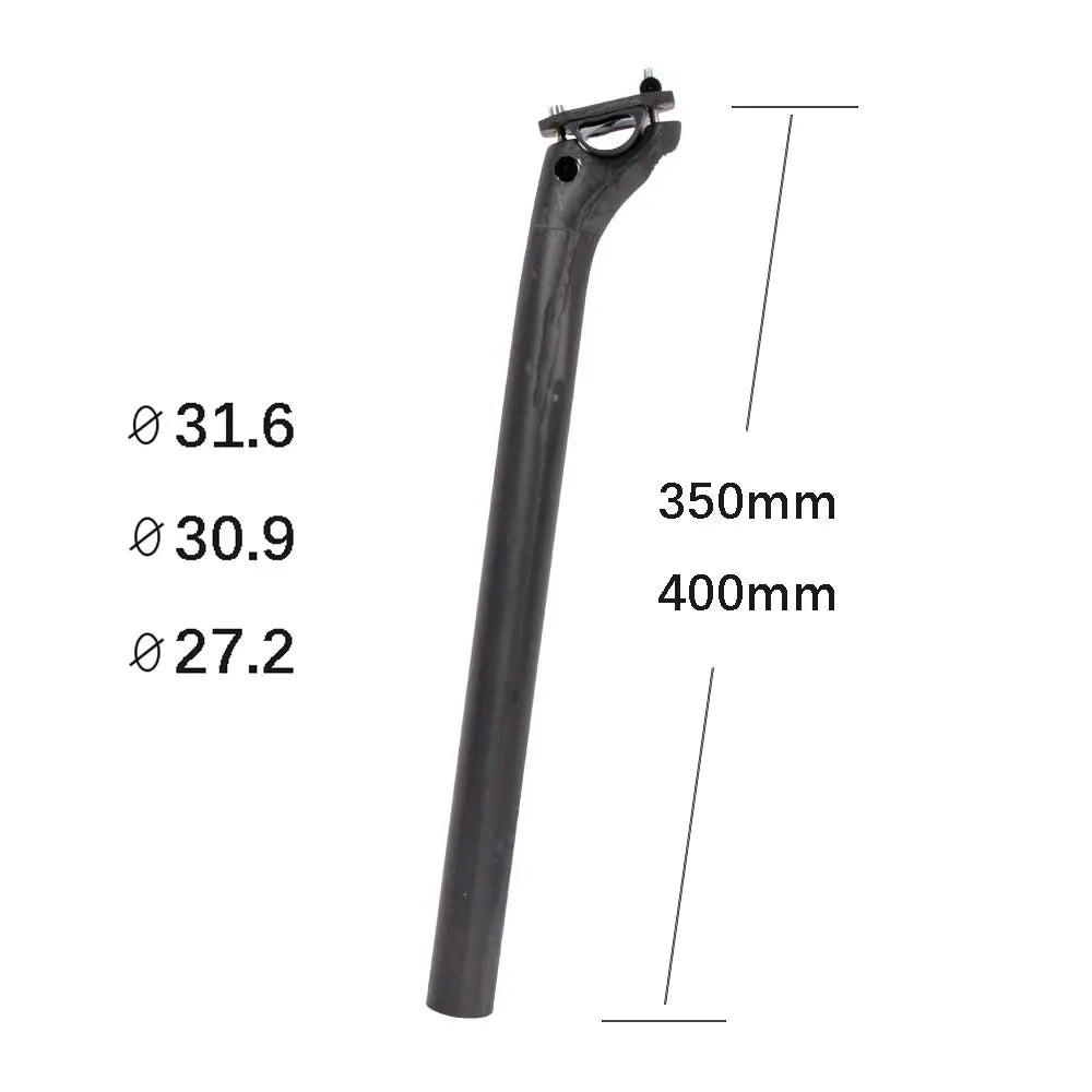 Elitaone Carbon seatpost 27.2 30.9 31.6mm Offset 20mm MTB /Road Bike UD Bare Carbon Seat Tube Bicycle Accessorie