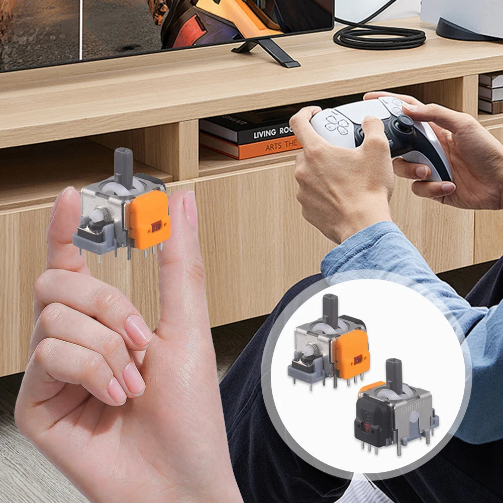 10Pcs 3D Hall Effect Joystick High Precision No Drifting Thumbsticks Module Repair Parts Adjustable for PS4/5 for XBox/Switch