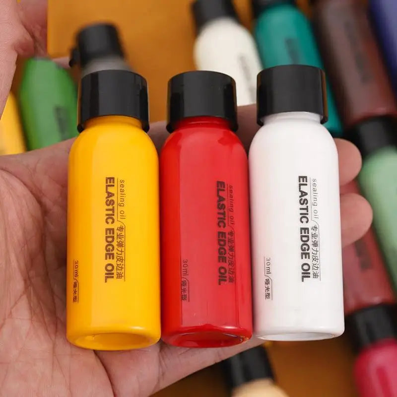 30ml Leather Edge Paint Oil Dye Dressing Color Coats Leather Edges Finish Supplies DIY Craft Leather Shoe Edges Pigment
