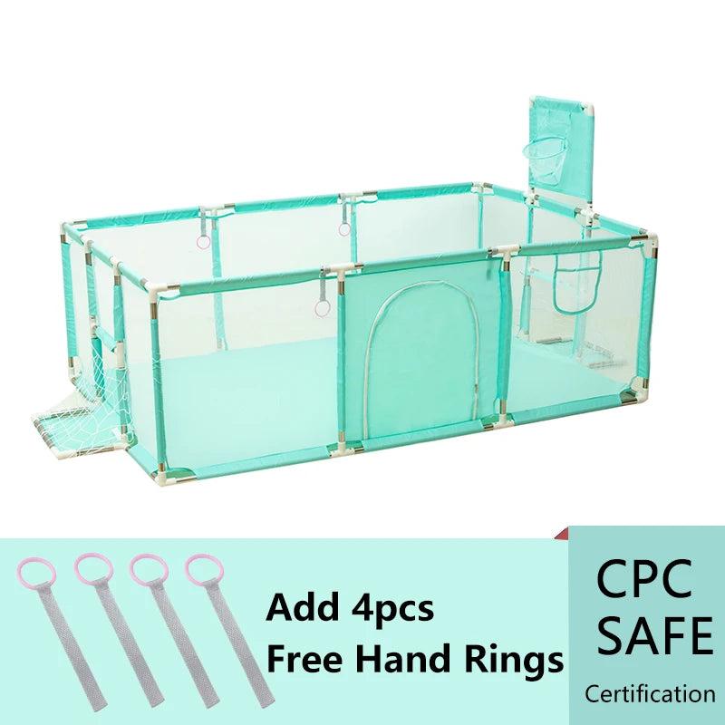 Baby Playpen for Children Large Size Baby Playground Infant Safety Barriers Dry Balls Pool Newborn Stocking Activity Game Park