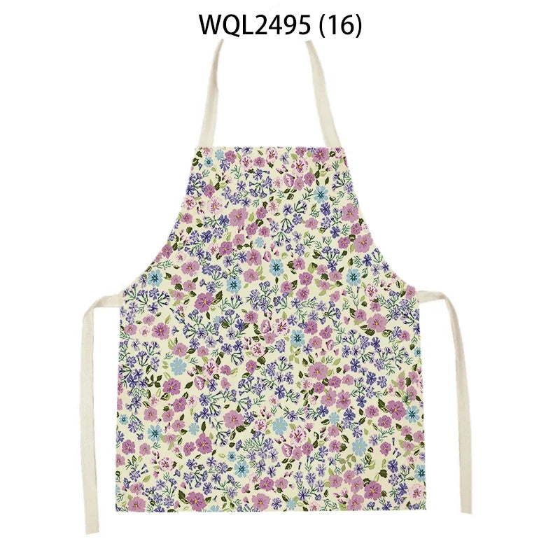 Plant Apron Kids Apron Kitchen Household Item Aprons Adult Hair Pinafore Custom Logo Kitchen Supplie Tablier Aprons 55-68cm