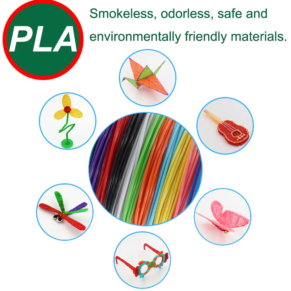 2024 New 3D Printing Pen 3D Pen for Children with Power Adapter 50M PLA Filament Travel Case Birthday Christmas Gift for Kids