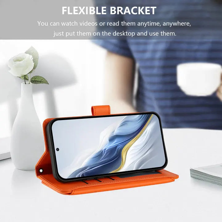 For Tecno Camon 50 Pro 2026 Edmboss Floral Zipper Leather Wallet Case for Tecno Camon 40 Premier Case Camon 50 40 Pro Funda