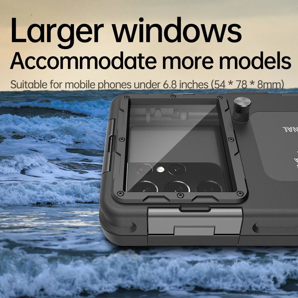 Shellbox Newly upgraded multicolor IP68 standard 15M/50ft diving/swimming photography professional diving waterproof Phone Case