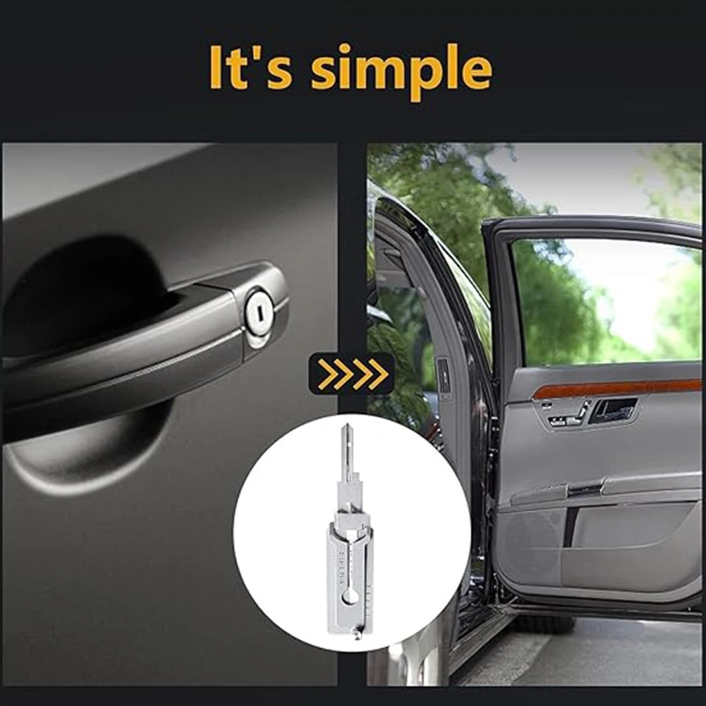 SS001 Key Decoder Hook Tool Pickup Hand Tool Stainless Steel Precision Tool O-ring Pickup Kit Maintenance Repair Kit ﻿