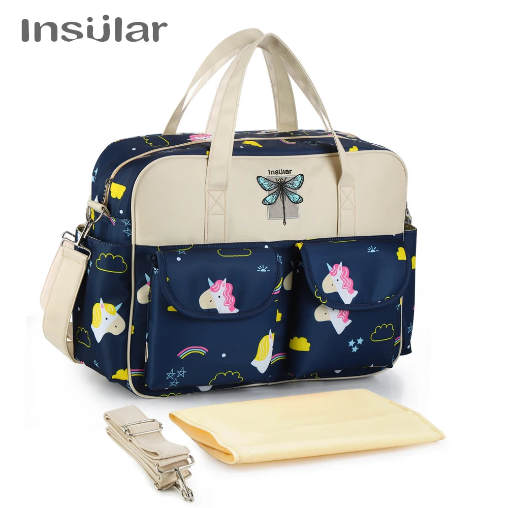 New Style Waterproof Diaper Bag Large Capacity Messenger Travel Bag Multifunctional Maternity Mother Baby Stroller Bags