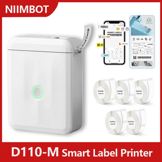 Niimbot New D110 Mini Portable  Thermal Printer Sticker Labeling Machine Adhesive Label Maker Printer UV Price Labeller Wireless