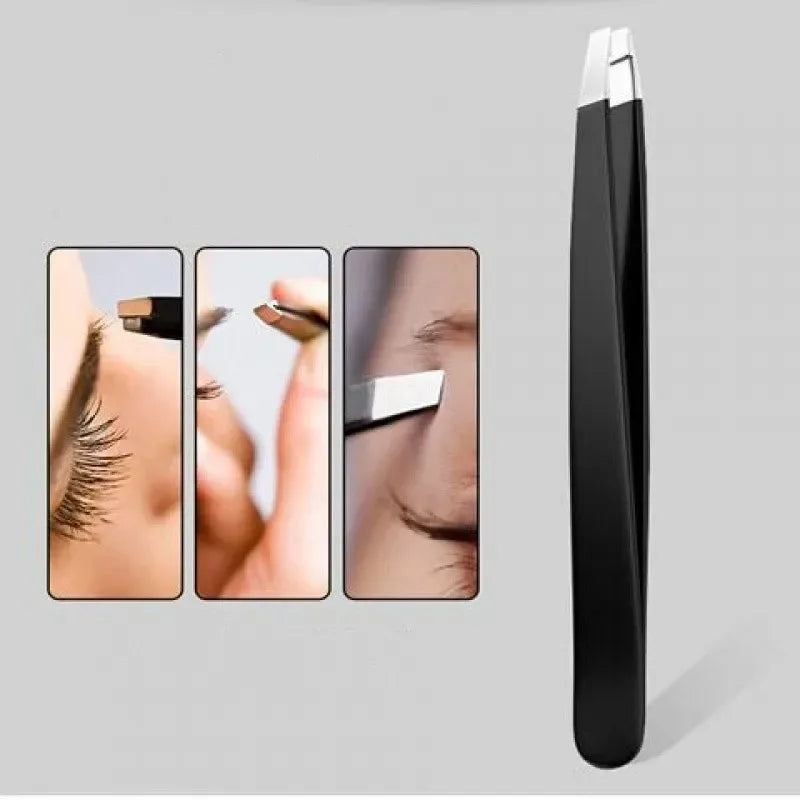 1pcs Eyebrow Tweezers Stainless Steel Face Hair Removal Eye Brow Trimmer Eyelash Clip Cosmetic Beauty Makeup Tools for Dropshipp