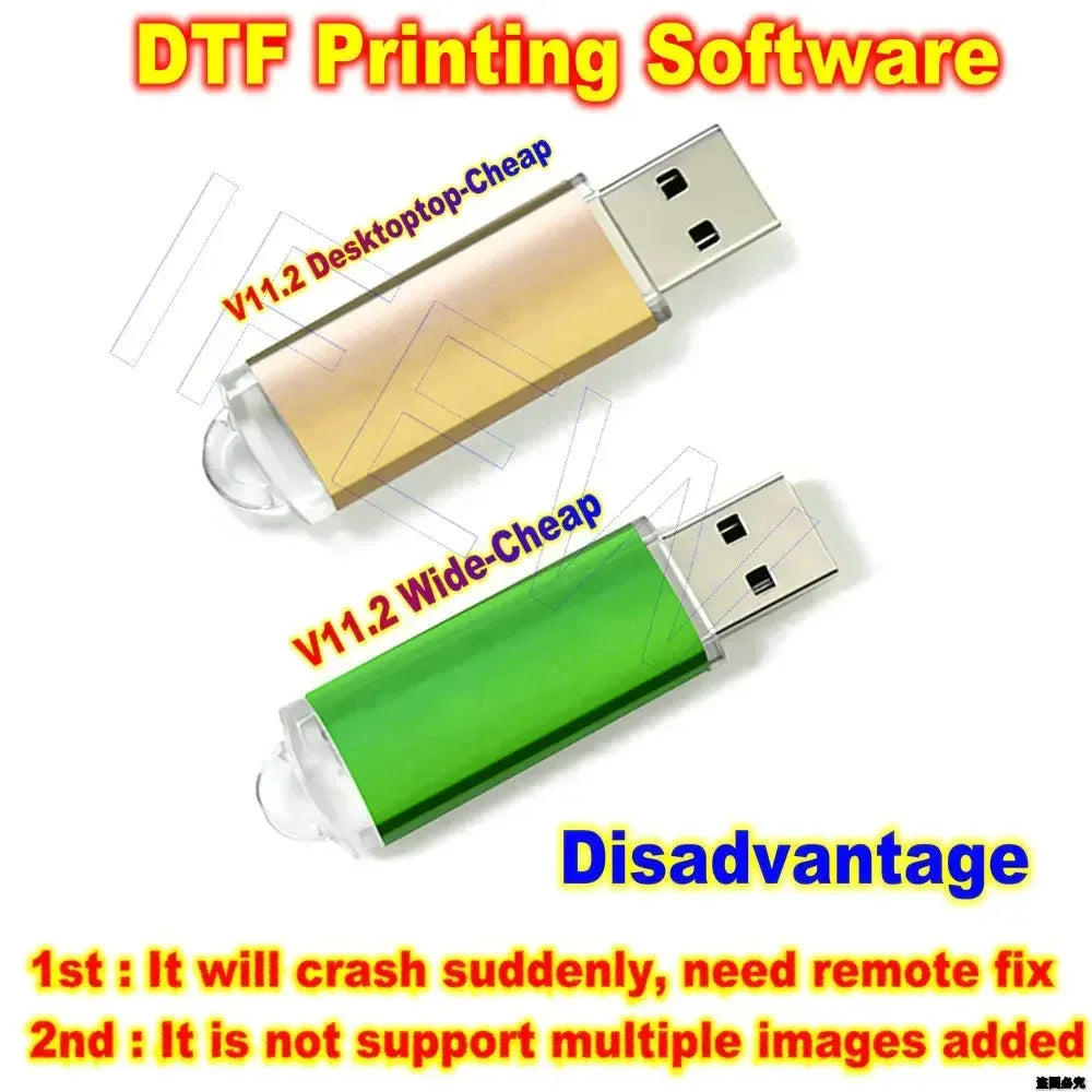 UV DTF 11.2 Ver DTG Printing V11.2 RIP Software Kit For Epson A3 A4 A2 Printer L8050 L18050 L18058 L8058 ET 8550 P600 USB Dongle