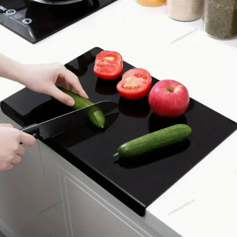 New High Quality Acrylic Cutting Boards Chopping Boards with Lip Anti-slip Countertop Protector Cheese Board Kitchen Accessories
