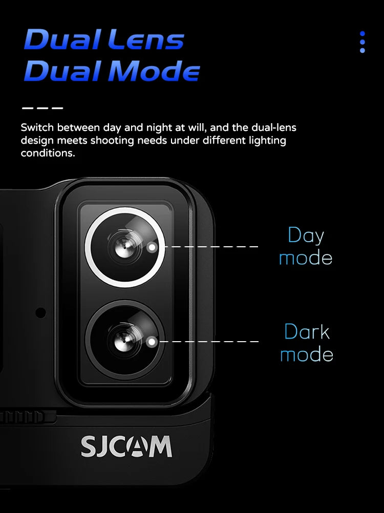 SJCAM SJ20 Dual Lens Dual cameras 4K Action Camera Waterproof 5G WiFi Touch Screen action cam camera sport helmet New In 2024