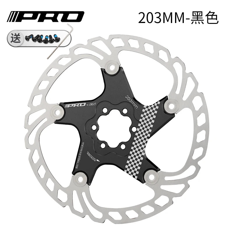 IIIPRO MTB Cooling Disc Brake Heat Dissipation  6 Inch 140/160/180/203mm Rotor Down Hill Floating Bicycle Brake Rotor