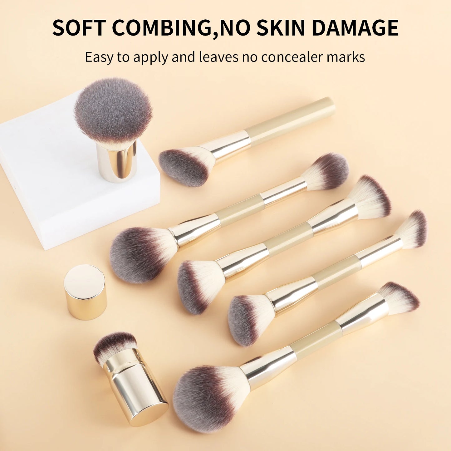 20pcs Makeup Brush Set Including Powder Brush Blush Brush Highlighter Brush Eyeshadow Brush Lash Brush Eyeliner Brush