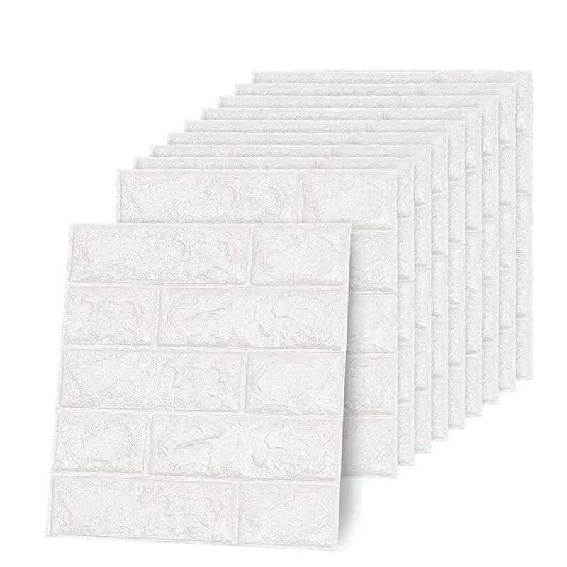 3D Three-dimensional Wall Stickers Self-adhesive Wallpaper Anti-collision Decorative Stickers 10pc